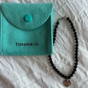 Authentic Tiffany & Co. Black beaded bracelet
